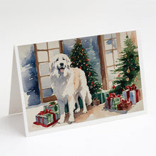 Load image into Gallery viewer, Great Pyrenees Cozy Christmas Greeting Cards - Blank Note Cards – 8-Pack of Artist-Designed Cards with Envelopes