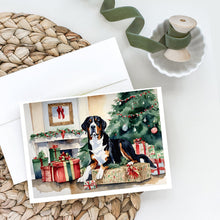 Load image into Gallery viewer, Greater Swiss Mountain Dog Cozy Christmas Greeting Cards - Blank Note Cards – 8-Pack of Artist-Designed Cards with Envelopes