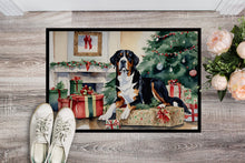 Load image into Gallery viewer, Greater Swiss Mountain Dog Cozy Christmas Doormat
