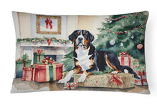 Load image into Gallery viewer, Greater Swiss Mountain Dog Cozy Christmas Throw Pillow