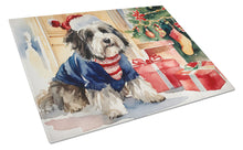 Load image into Gallery viewer, Havanese Cozy Christmas Glass Cutting Boards – Durable, Decorative Kitchen Art Large
