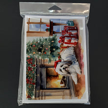 Load image into Gallery viewer, Havanese Cozy Christmas Greeting Cards - Blank Note Cards – 8-Pack of Artist-Designed Cards with Envelopes