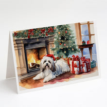 Load image into Gallery viewer, Havanese Cozy Christmas Greeting Cards - Blank Note Cards – 8-Pack of Artist-Designed Cards with Envelopes