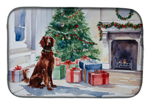 Load image into Gallery viewer, Irish Setter Cozy Christmas Dish Drying Mat