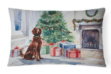 Load image into Gallery viewer, Irish Setter Cozy Christmas Throw Pillow