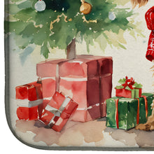 Load image into Gallery viewer, Irish Terrier Cozy Christmas Dish Drying Mat