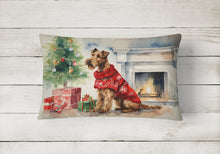 Load image into Gallery viewer, Irish Terrier Cozy Christmas Throw Pillow