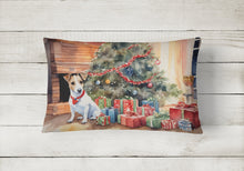 Load image into Gallery viewer, Jack Russell Terrier Cozy Christmas Throw Pillow