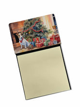 Load image into Gallery viewer, Jack Russell Terrier Cozy Christmas Sticky Note Holder- Refiilable Desk Accessory Note Pad