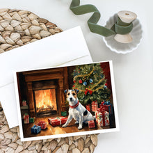 Load image into Gallery viewer, Jack Russell Terrier Cozy Christmas Greeting Cards - Blank Note Cards – 8-Pack of Artist-Designed Cards with Envelopes