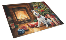 Load image into Gallery viewer, Jack Russell Terrier Cozy Christmas Glass Cutting Boards – Durable, Decorative Kitchen Art Large