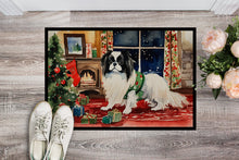 Load image into Gallery viewer, Japanese Chin Cozy Christmas Doormat - 18X27 Indoor / Outdoor Rug | Made in USA
