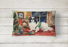 Load image into Gallery viewer, Japanese Chin Cozy Christmas Throw Pillow