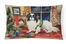 Load image into Gallery viewer, Japanese Chin Cozy Christmas Throw Pillow