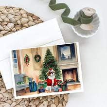 Load image into Gallery viewer, Japanese Chin Cozy Christmas Greeting Cards - Blank Note Cards – 8-Pack of Artist-Designed Cards with Envelopes
