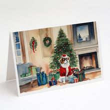 Load image into Gallery viewer, Japanese Chin Cozy Christmas Greeting Cards - Blank Note Cards – 8-Pack of Artist-Designed Cards with Envelopes