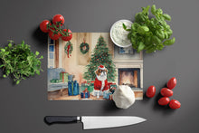 Load image into Gallery viewer, Japanese Chin Cozy Christmas Glass Cutting Boards – Durable, Decorative Kitchen Art Large