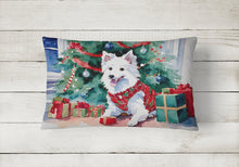 Load image into Gallery viewer, Japanese Spitz Cozy Christmas Throw Pillow