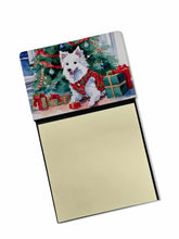 Load image into Gallery viewer, Japanese Spitz Cozy Christmas Sticky Note Holder- Refiilable Desk Accessory Note Pad