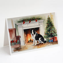 Load image into Gallery viewer, Karelian Bear Dog Cozy Christmas Greeting Cards - Blank Note Cards – 8-Pack of Artist-Designed Cards with Envelopes