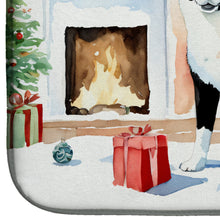 Load image into Gallery viewer, Karelian Bear Dog Cozy Christmas Dish Drying Mat