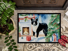 Load image into Gallery viewer, Karelian Bear Dog Cozy Christmas Doormat-24x36 Indoor / Outdoor Rug | Made in USA