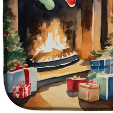 Load image into Gallery viewer, Keeshond Cozy Christmas Dish Drying Mat