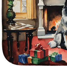 Load image into Gallery viewer, Keeshond Cozy Christmas Dish Drying Mat