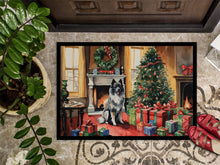 Load image into Gallery viewer, Keeshond Cozy Christmas Doormat - 18X27 Indoor / Outdoor Rug | Made in USA