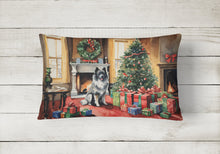 Load image into Gallery viewer, Keeshond Cozy Christmas Throw Pillow