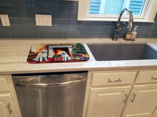 Load image into Gallery viewer, Komondor Cozy Christmas Dish Drying Mat