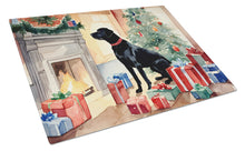 Load image into Gallery viewer, Labrador Retriever Cozy Christmas Glass Cutting Boards – Durable, Decorative Kitchen Art Large