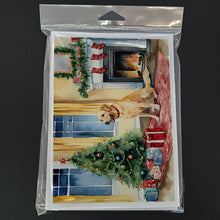 Load image into Gallery viewer, Labrador Retriever Cozy Christmas Greeting Cards - Blank Note Cards – 8-Pack of Artist-Designed Cards with Envelopes