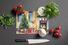 Load image into Gallery viewer, Labrador Retriever Cozy Christmas Glass Cutting Boards – Durable, Decorative Kitchen Art Large