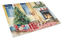 Load image into Gallery viewer, Labrador Retriever Cozy Christmas Glass Cutting Boards – Durable, Decorative Kitchen Art Large