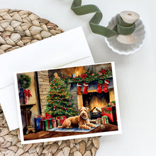 Load image into Gallery viewer, Lakeland Terrier Cozy Christmas Greeting Cards - Blank Note Cards – 8-Pack of Artist-Designed Cards with Envelopes