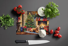 Load image into Gallery viewer, Lakeland Terrier Cozy Christmas Glass Cutting Boards – Durable, Decorative Kitchen Art Large