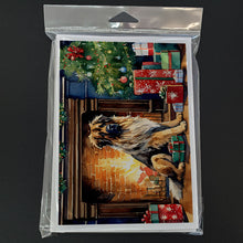 Load image into Gallery viewer, Leonberger Cozy Christmas Greeting Cards - Blank Note Cards – 8-Pack of Artist-Designed Cards with Envelopes
