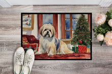 Load image into Gallery viewer, Lhasa Apso Cozy Christmas Doormat