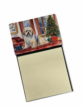 Load image into Gallery viewer, Lhasa Apso Cozy Christmas Sticky Note Holder- Refiilable Desk Accessory Note Pad