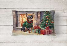 Load image into Gallery viewer, Miniature Pinscher Cozy Christmas Throw Pillow