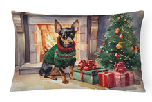 Load image into Gallery viewer, Miniature Pinscher Cozy Christmas Throw Pillow