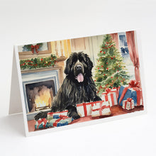 Load image into Gallery viewer, Newfoundland Cozy Christmas Greeting Cards - Blank Note Cards – 8-Pack of Artist-Designed Cards with Envelopes