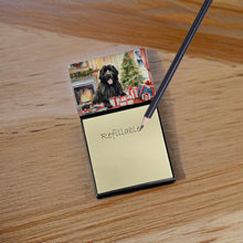 Load image into Gallery viewer, Newfoundland Cozy Christmas Sticky Note Holder- Refiilable Desk Accessory Note Pad