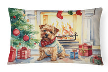 Load image into Gallery viewer, Norfolk Terrier Cozy Christmas Throw Pillow