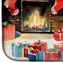 Load image into Gallery viewer, Norwegian Buhund Cozy Christmas Dish Drying Mat