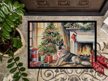 Load image into Gallery viewer, Norwegian Elkhound Cozy Christmas Doormat - 18X27 Indoor / Outdoor Rug | Made in USA