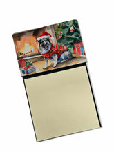 Load image into Gallery viewer, Norwegian Elkhound Cozy Christmas Sticky Note Holder- Refiilable Desk Accessory Note Pad