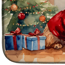 Load image into Gallery viewer, Norwich Terrier Cozy Christmas Dish Drying Mat