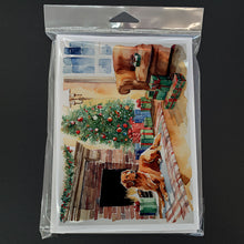 Load image into Gallery viewer, Nova Scotia Duck Tolling Retriever Cozy Christmas Greeting Cards - Blank Note Cards – 8-Pack of Artist-Designed Cards with Envelopes